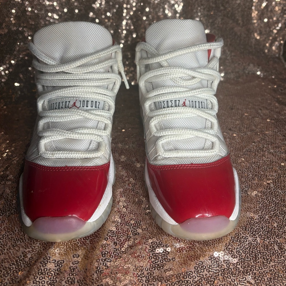 Red and White Jordan 11’s
